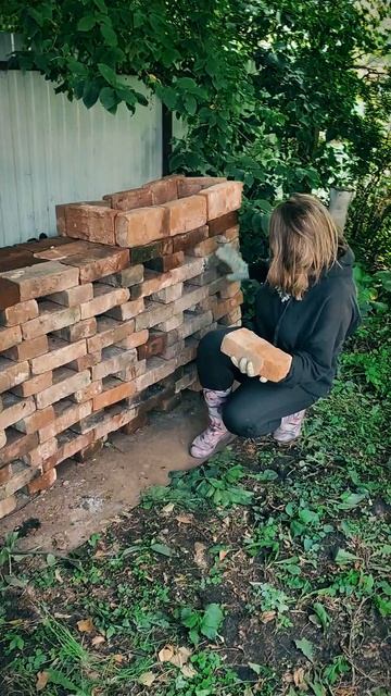 Мангал из кирпича без раствора