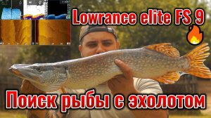 Поиск рыбы эхолом Lowrance FS 9 на Дону