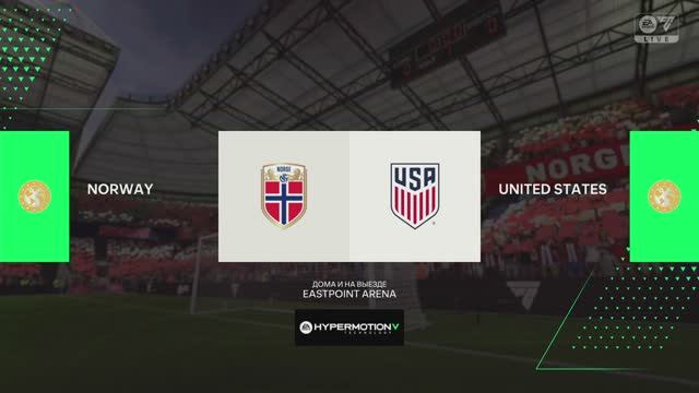 Norway Vs United States 11 Чемпионат Мира 1/16 Финала по версии игры FC 25 на PS5