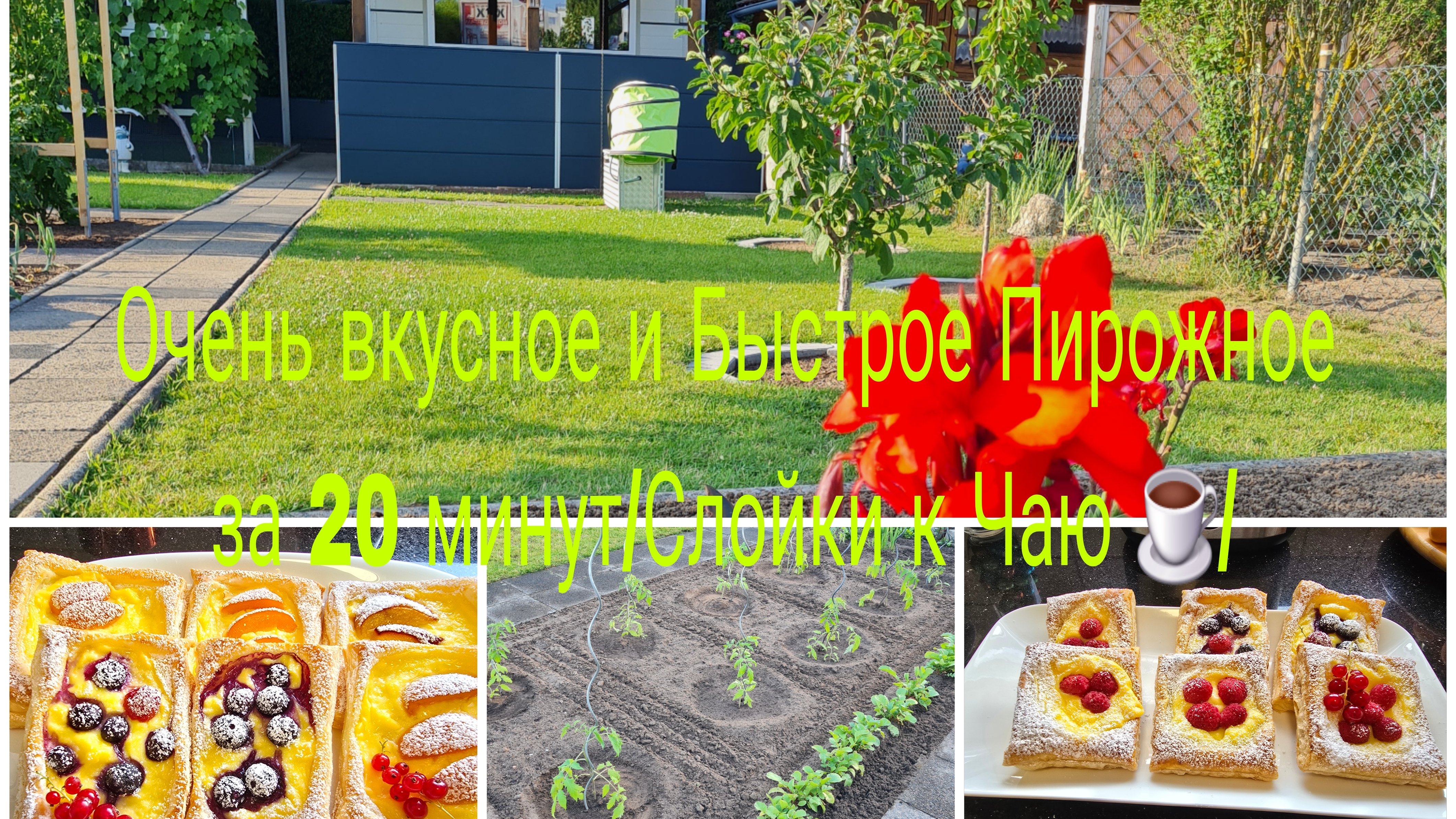 Любимая Дача 🏕/ Германии ,работа на Даче Кипит/подвезала томаты/Пирожное за 20 минут смотреть онлайн