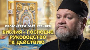 БИБЛИЯ - ГОСПОДНЕ РУКОВОДСТВО К ДЕЙСТВИЮ !  Протоиерей Олег Стеняев
