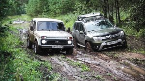 ДАСТЕР И НИВА ПРЕОДОЛЕВАЮТ БОЛЬШУЮ ЛУЖУ