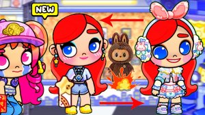 Аня ПРЕВРАТИЛАСЬ в ЛАБУБУ 😱 Ааааа... Спасите! Помогите! ♥️Аватар Ворлд ХОРРОР♥️  #лабубу