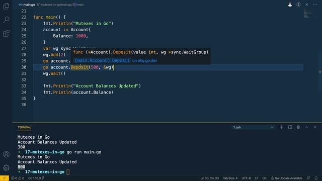 18 - Mutexes in Go смотреть онлайн