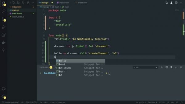 04 - Basic DOM Manipulation in Go And WebAssembly