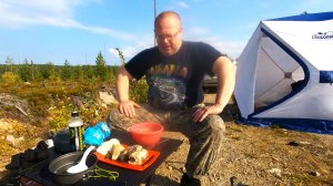 Рыбалка в Карелии. Две ночи на старой вырубке. Озеро подарило второй трофей. (архив)