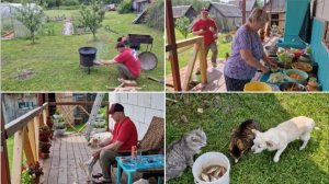 ЮРА ГОТОВИТ В КАЗАНЕ ОВОЩНОЕ РАГУ СО СВИНЫМИ РЕБРЫШКАМИ.