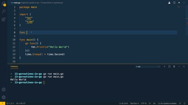 14 - Goroutines in Go смотреть онлайн