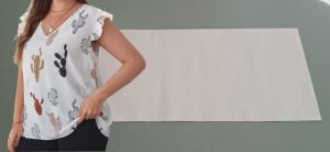 Моделирование блузки  без рукавов с рюшами