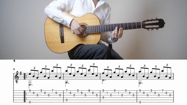 ETUDE IN E-MINOR F. Tárrega на Гитаре. Уроки гитары. Ноты и Табы для Гитары IWAKI Guitar смотреть онлайн