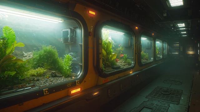 ECOSPHERE Futuristic Ambient Music  Serene Botanical Soundscape For Focus #space #bedroom