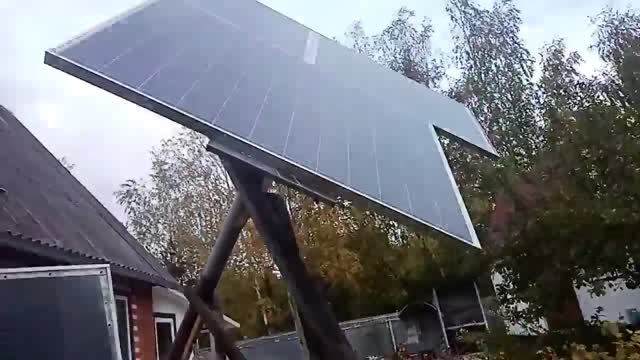 Установка трекера для солнечных панелей смотреть онлайн