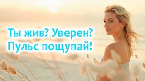 Ты жив? Уверен? Пульс пощупай! 💙🤍💛