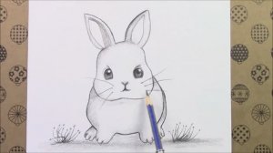 Как нарисовать простого кролика карандашом