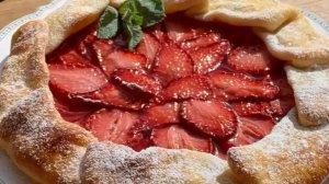 Творожная Галета с Клубникой ☆ Cottage Cheese Pie with Strawberries 🍓