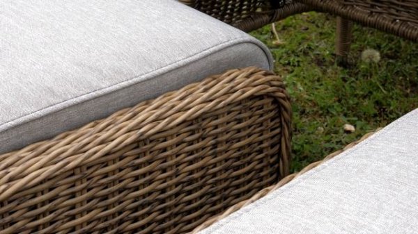 VICTOR обеденный комплект плетеной мебели из искусственного ротанга с диваном