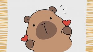 Как нарисовать КАПИБАРУ с сердцем | Легко