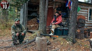 Обычные будни семьи живущей в тайге. Заготовка кедрового ореха. Копчение рыбы. Таежная еда. 10c