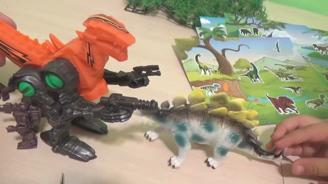 Динозавры игрушки динозавры Астроид.Веселые динозавры видео распаковка обзор Видео для детей смотреть онлайн