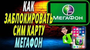 Как заблокировать сим карту мегафон