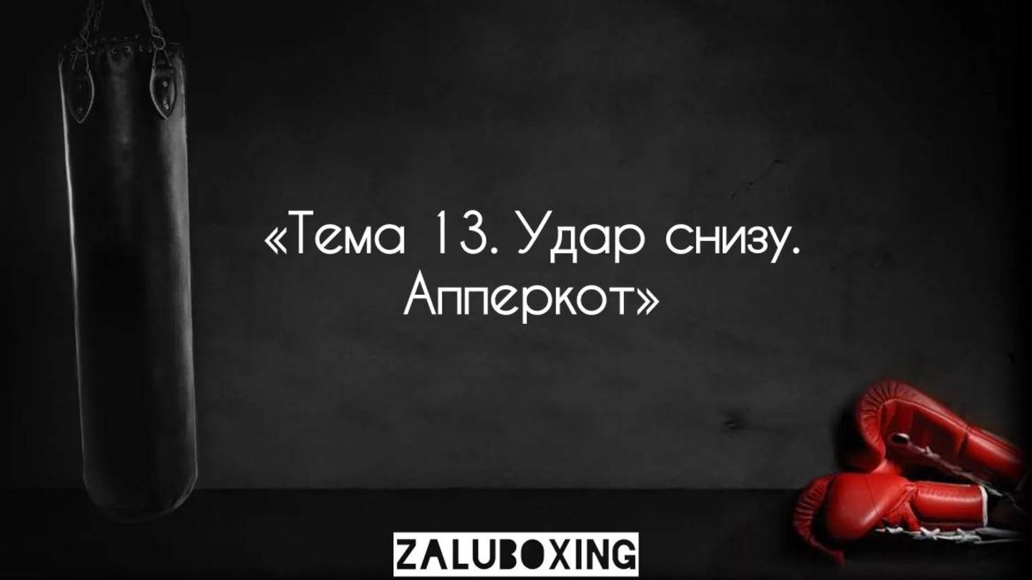 Тема 13. Удар снизу - апперкот. Восходящий удар смотреть онлайн