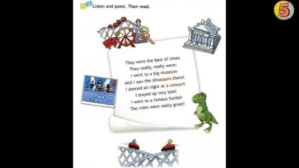 Spotlight 4. Student book. Page 106. Exercise 1. Английский язык. 4 класс.