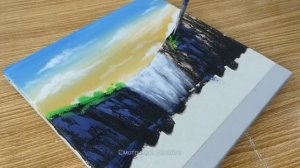 Как нарисовать красивый водопад