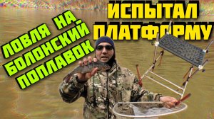 ловля на болонскую удочку  болонская оснастка  платформа для рыбалки  оснастка буксирчик