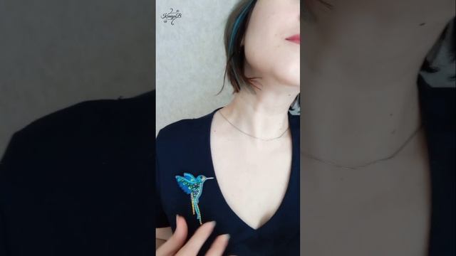 Брошь Колибри