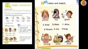 Spotlight 4. Student book. Page 110 . Exercise 3. Английский язык. 4 класс. Listen and match.