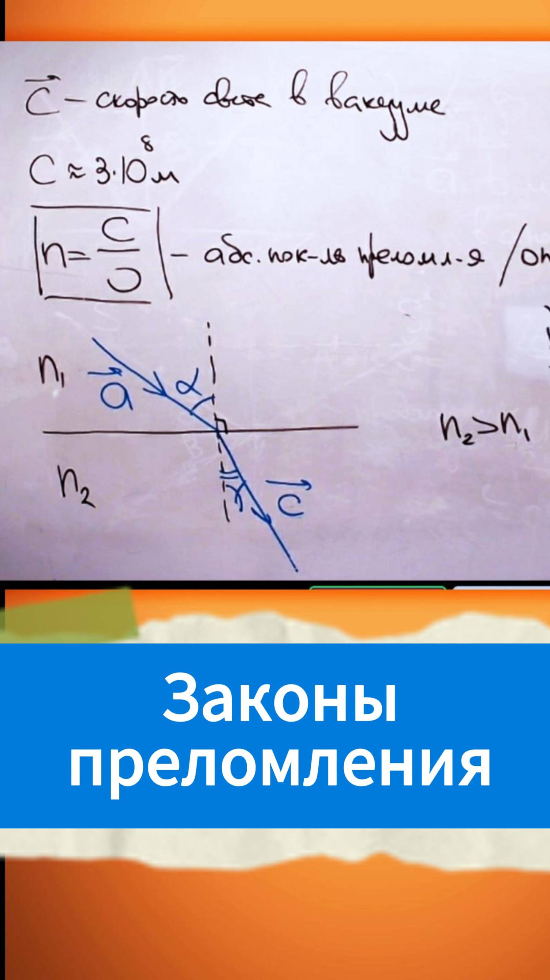 Законы преломления смотреть онлайн