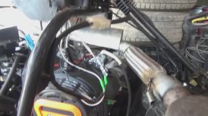 Установил двигатель Лифан на снегоход Буран.