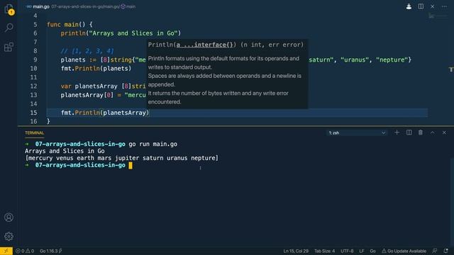 08 - Arrays and Slices in Go смотреть онлайн