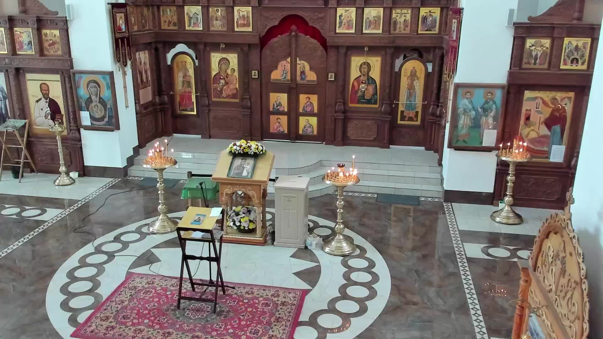 Чтение акафиста Богородице за воинов в храме свв. Космы и Дамиана 15.06.2025г. смотреть онлайн