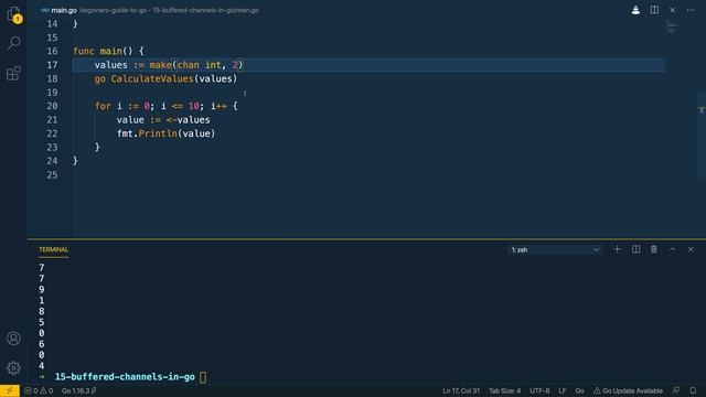 16 - Buffered Channels in Go смотреть онлайн