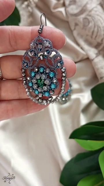 Серьги Фриволите Лагуна