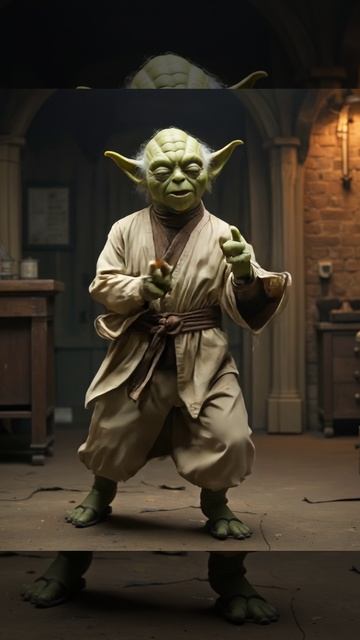 Мастер Йода в танце.