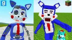 Майнкрафт против конфеты фнаф аниматроников в гаррис мод! fnaf garry's mod