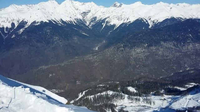 Роза Пик. Высота 2320м. Вид на Роза Хутор.