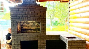 Мангал с мусоркой наш 168 объект