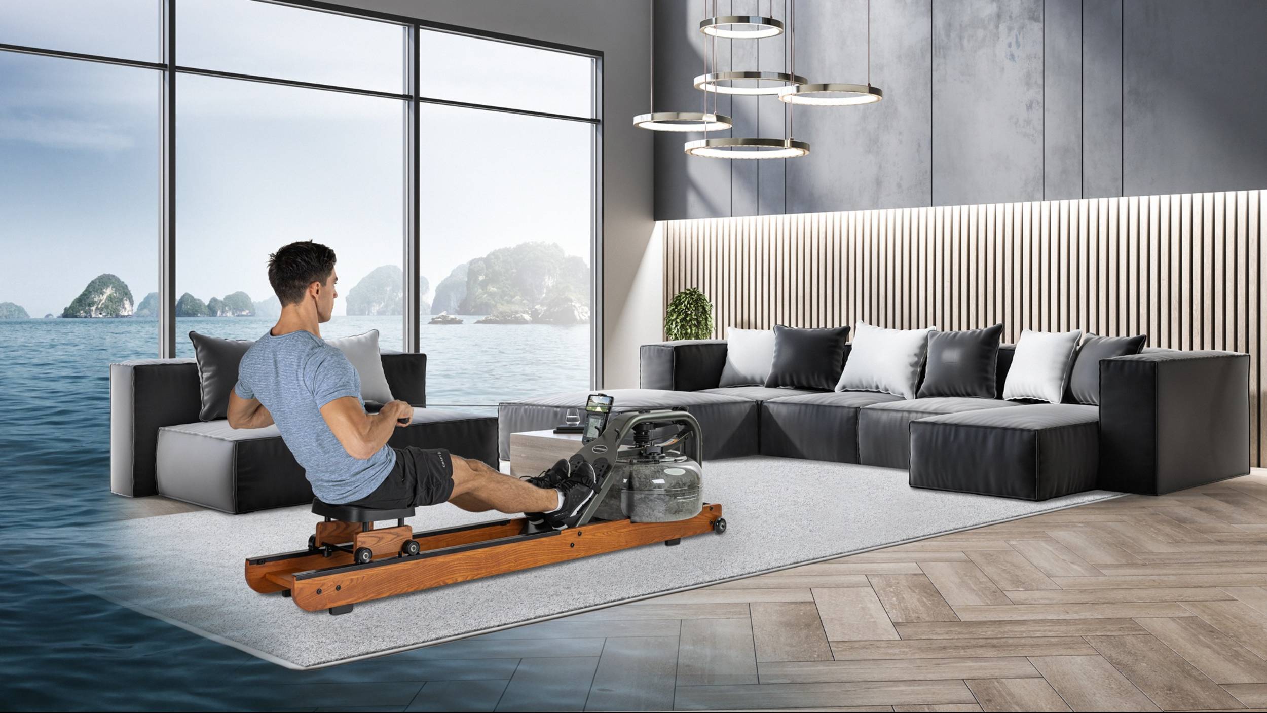 ГРЕБНОЙ ТРЕНАЖЕР FLUID ROWER APOLLO PRO XL