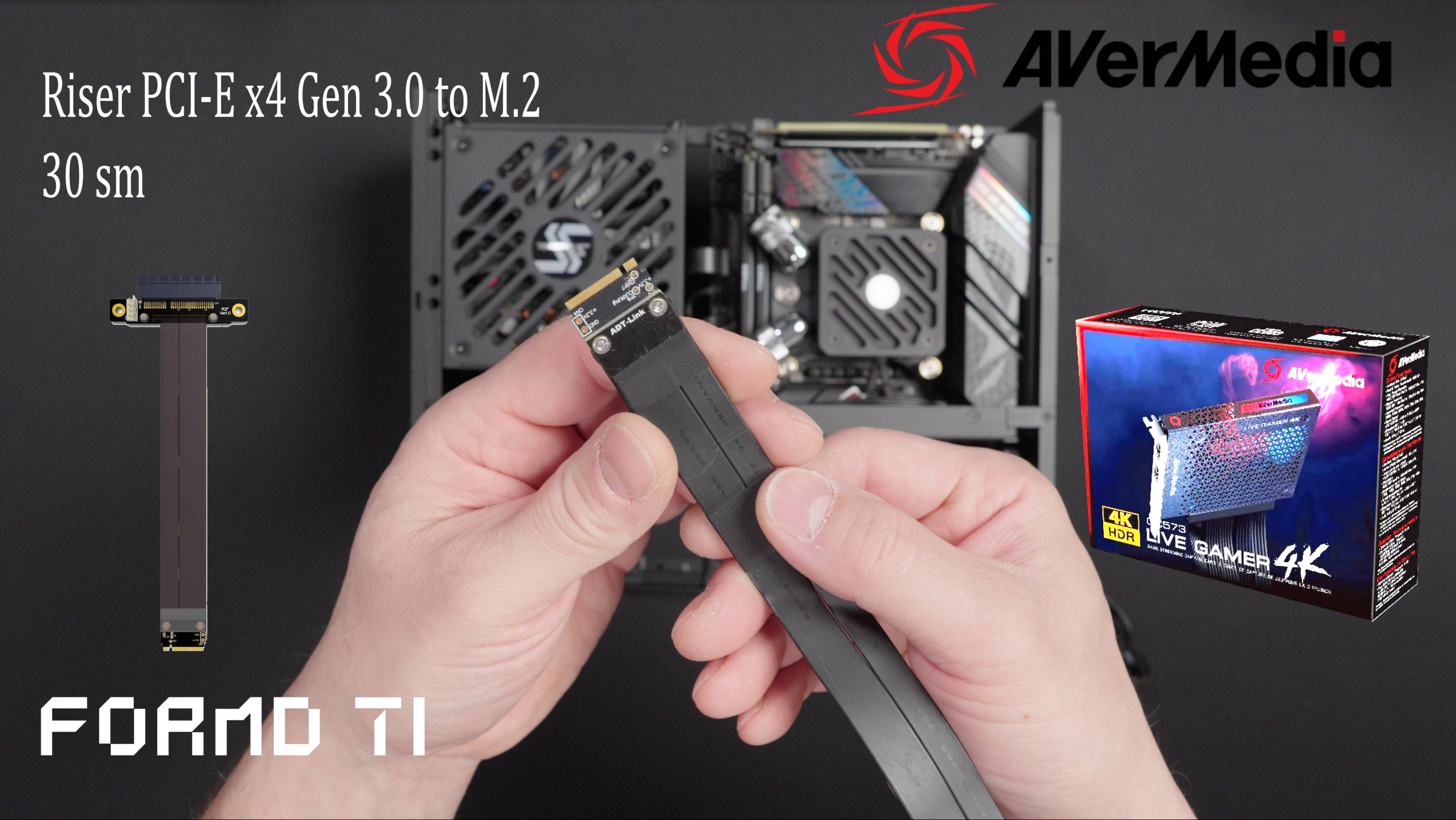 Riser PCI-E X4 Gen 3.0 Or 4.0 To M.2