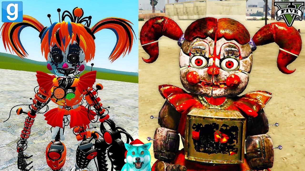 Гта 5 против гаррис мод фнаф 9 аниматроников, пять ночей с фредди! fnaf gta 5, garry's mod смотреть онлайн