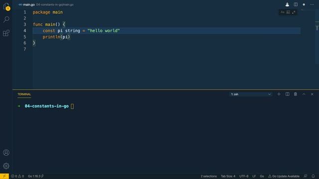 05 - Constants in Go смотреть онлайн