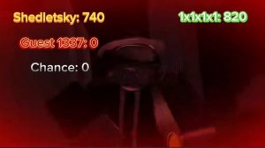 Shedletsky vs 1x1x1x1 the final battle, but with Health Bar (PRO edit)