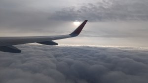 Взлет самолета Airbus A320 из Шереметьево а/к Аэрофлот рейс Москва - Волгоград