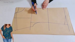 Моделирование блузки со спущенным плечом.