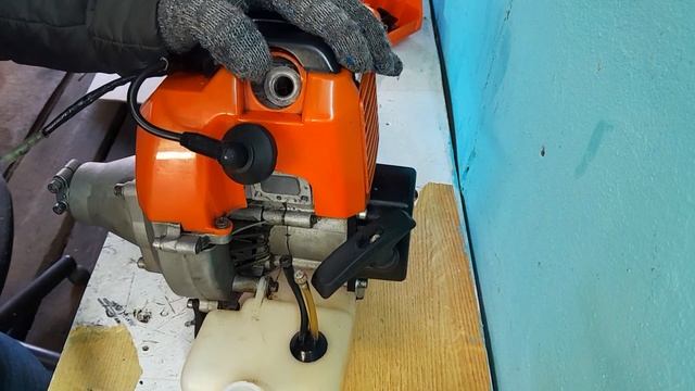 Дефектовка бензотриммера Carver