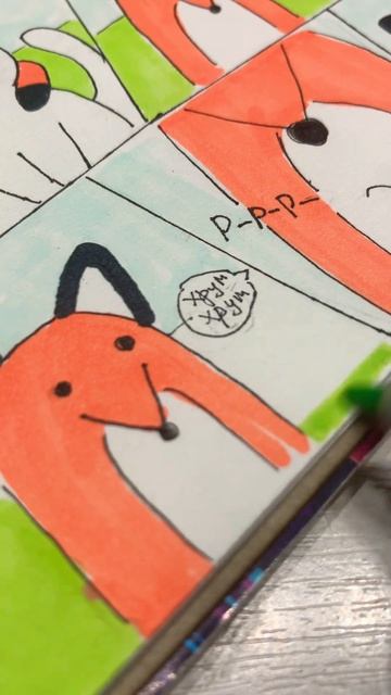 Сделала комикс про мистера лиса #music #love #song #diy #asmr смотреть онлайн