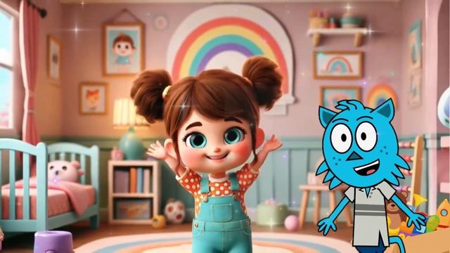 Части тела для малышей  | Песенка с Мурзиком  Учим, играем, повторяем!